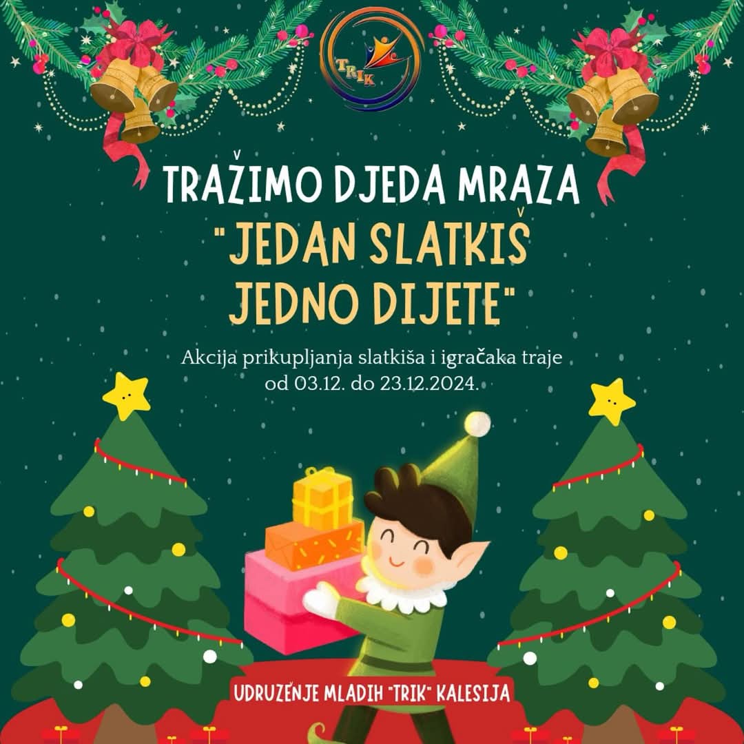 Akcija ,,Jedan slatkiš, jedno dijete” u organizaciji mladih “Trik” Kalesija